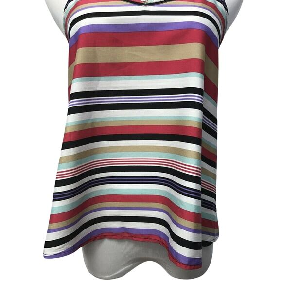 Jessica Simpson Top Womens Small Tank Striped - Picture 4 of 8